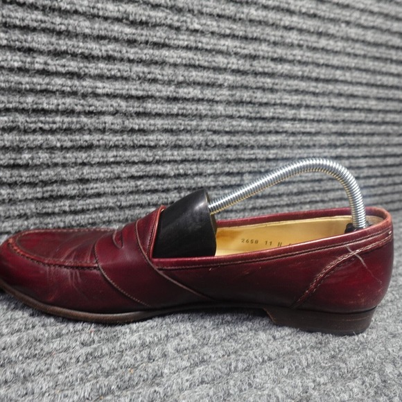 Bragano Shoes Mens 11 N Burgandy Leather Loafters Dress Shoes 2658 main image 16